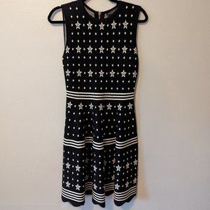 Ted Baker London MARIAE Stars and Stripes Knit Flare Dress Women's Size 3